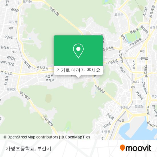 가평초등학교 지도