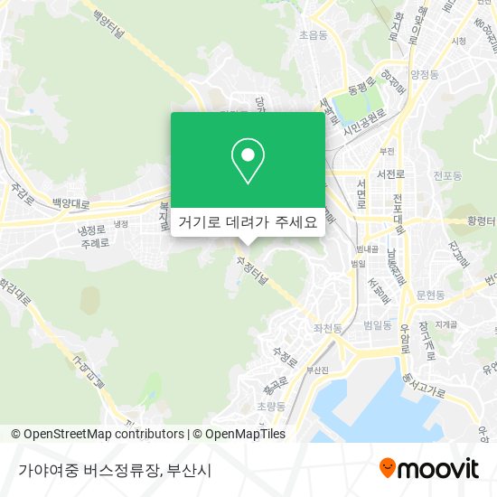 가야여중 버스정류장 지도