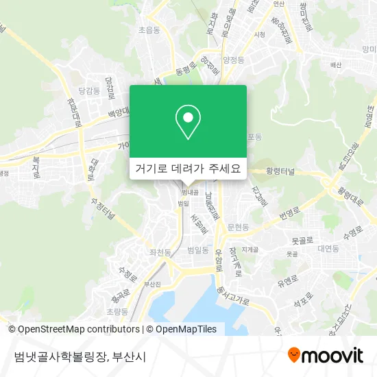 범냇골사학볼링장 지도