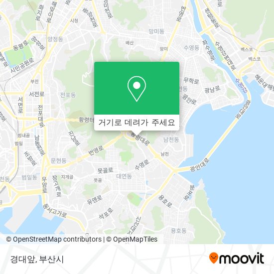 경대앞 지도