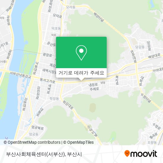 부산사회체육센터(서부산) 지도
