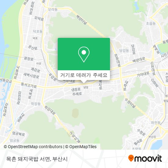 목촌 돼지국밥 서면 지도