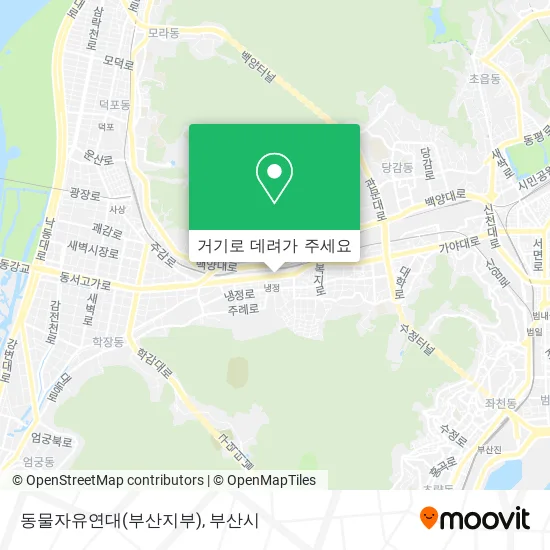 동물자유연대(부산지부) 지도