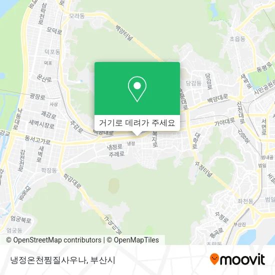 냉정온천찜질사우나 지도