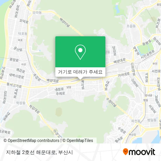 지하철 2호선 해운대로 지도