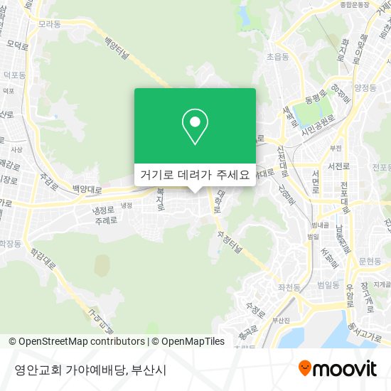 영안교회 가야예배당 지도