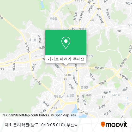 혜화문리학원(남구10/ID:05-010) 지도