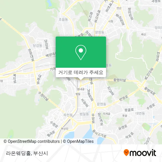 라온웨딩홀 지도