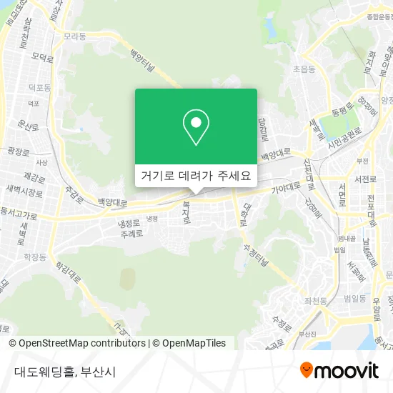 대도웨딩홀 지도