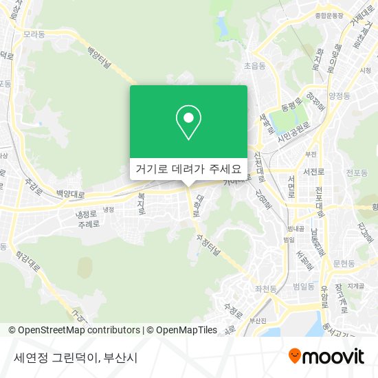 세연정 그린덕이 지도