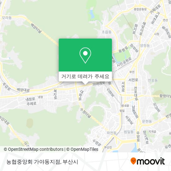 농협중앙회 가야동지점 지도