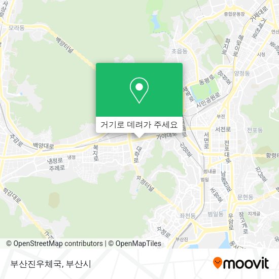 부산진우체국 지도