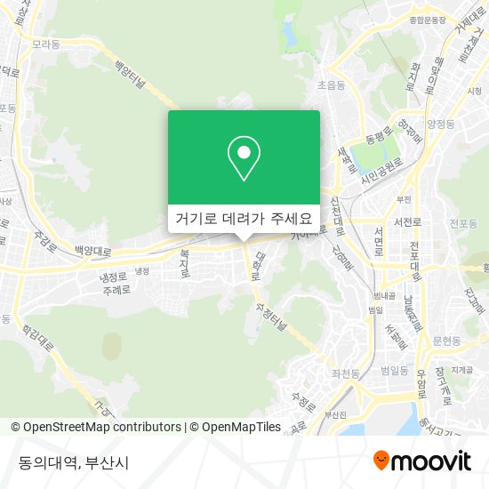 동의대역 지도