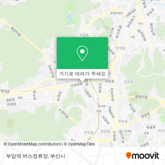 부암역 버스정류장 지도