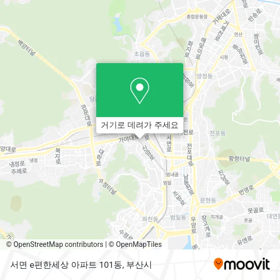 서면 e편한세상 아파트 101동 지도