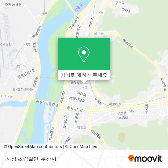 사상 초량밀면 지도