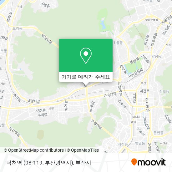 덕천역 (08-119, 부산광역시) 지도