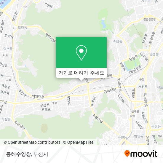 동해수영장 지도