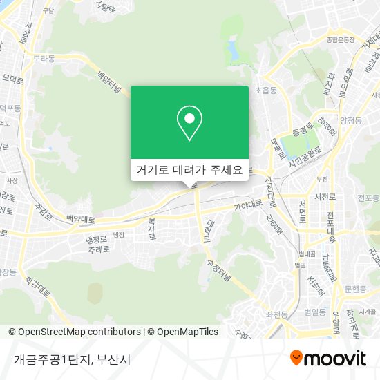 개금주공1단지 지도