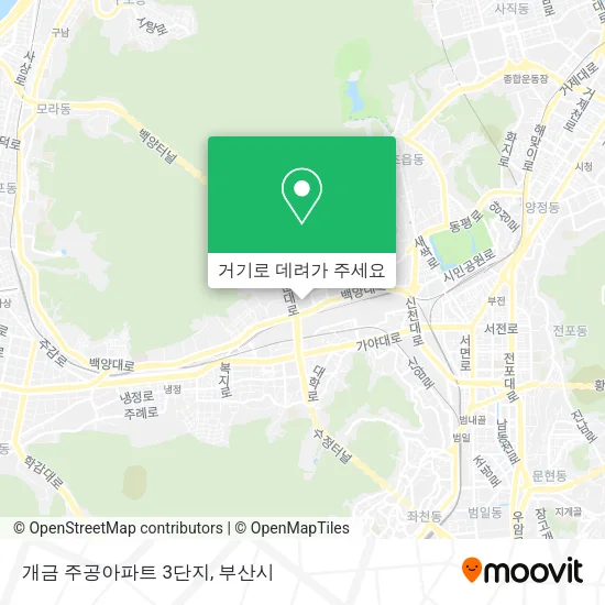 개금 주공아파트 3단지 지도