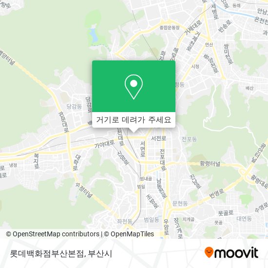 롯데백화점부산본점 지도