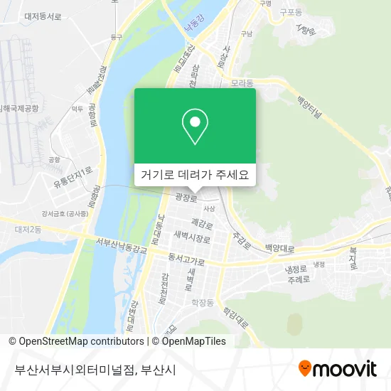 부산서부시외터미널점 지도