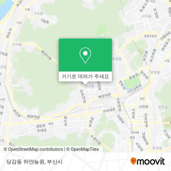 당감동 하얀농원 지도