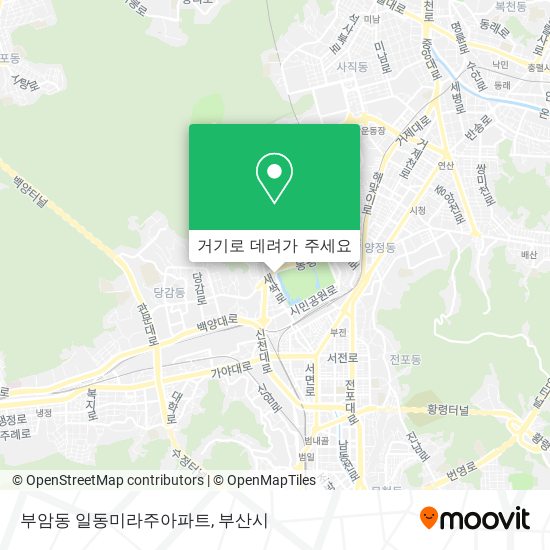 부암동 일동미라주아파트 지도