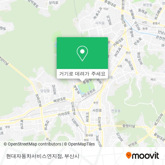 현대자동차서비스연지점 지도