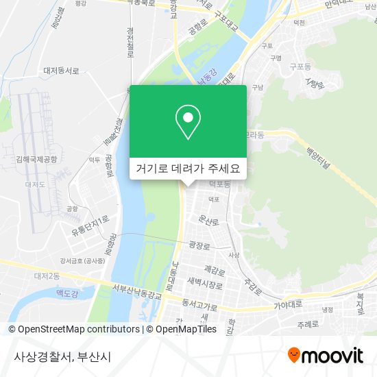 사상경찰서 지도