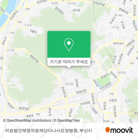 의료법인제영의료재단다나사요양병원 지도