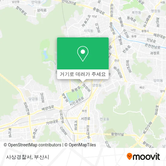 사상경찰서 지도