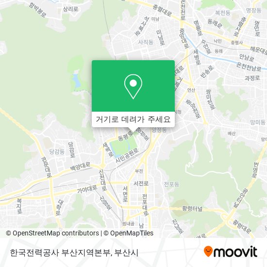 한국전력공사 부산지역본부 지도
