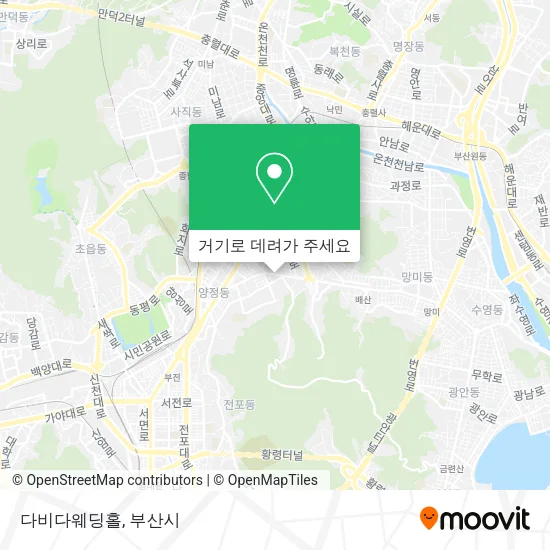 다비다웨딩홀 지도