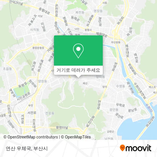 연산 우체국 지도