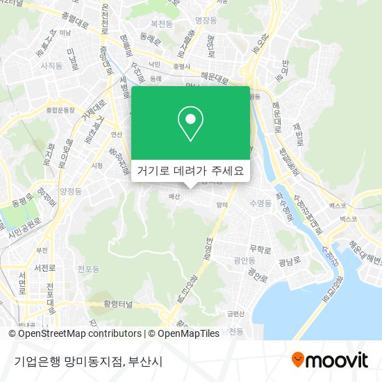 기업은행 망미동지점 지도
