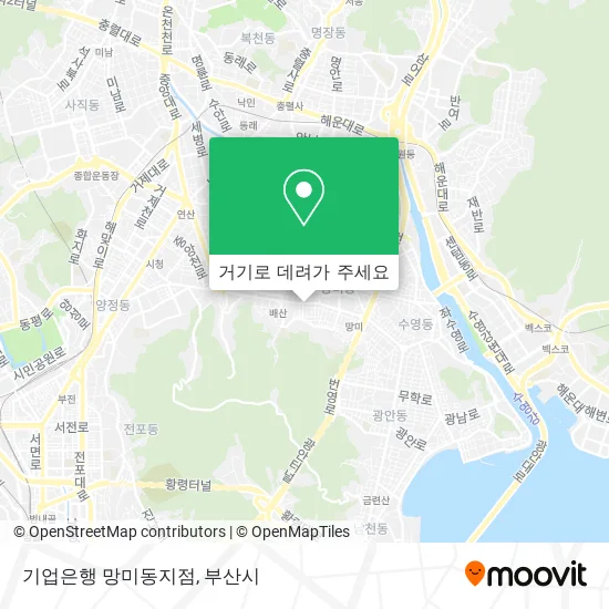 기업은행 망미동지점 지도