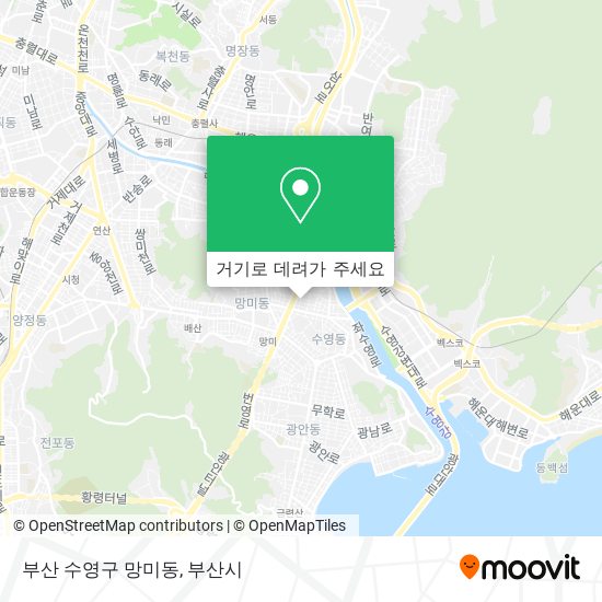 부산 수영구 망미동 지도