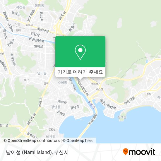 남이섬 (Nami Island) 지도