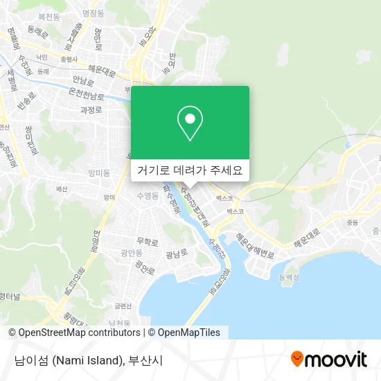 남이섬 (Nami Island) 지도