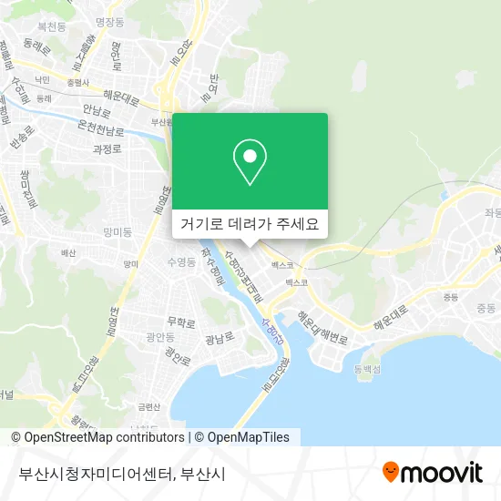 부산시청자미디어센터 지도