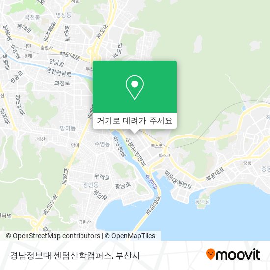 경남정보대 센텀산학캠퍼스 지도