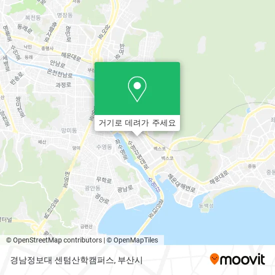 경남정보대 센텀산학캠퍼스 지도