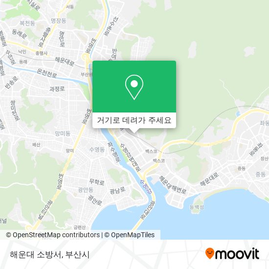 해운대 소방서 지도