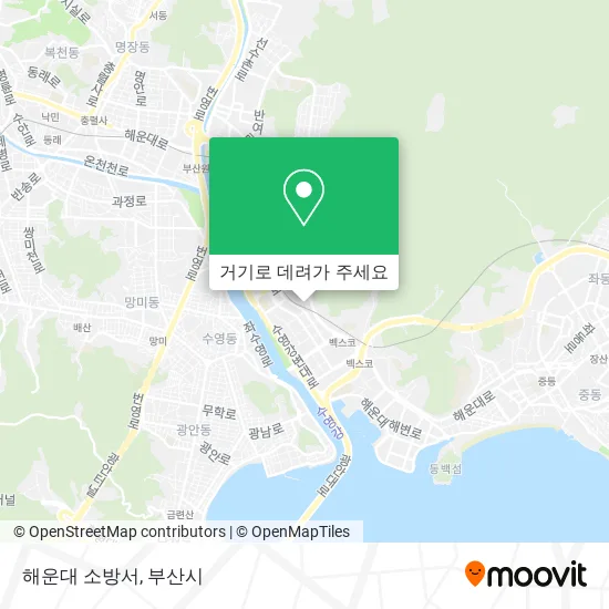 해운대 소방서 지도