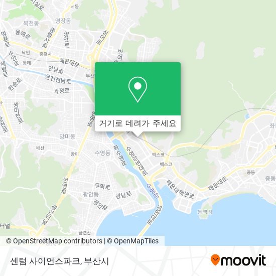 센텀 사이언스파크 지도