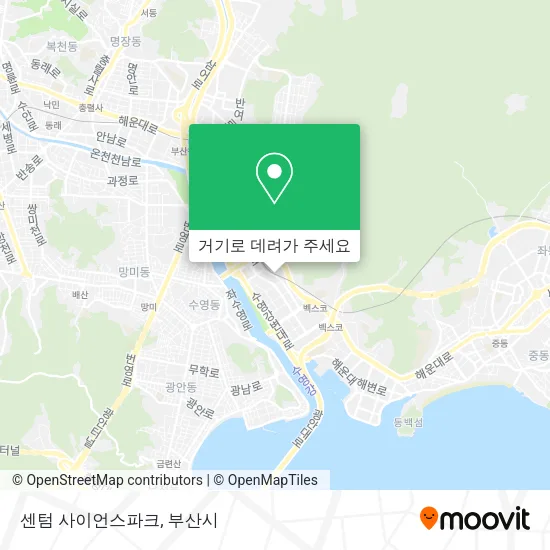 센텀 사이언스파크 지도