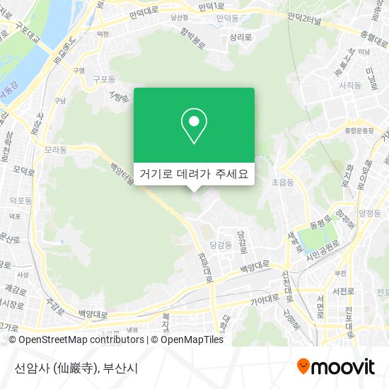선암사 (仙巖寺) 지도