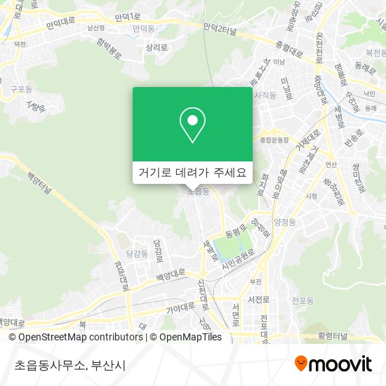 초읍동사무소 지도