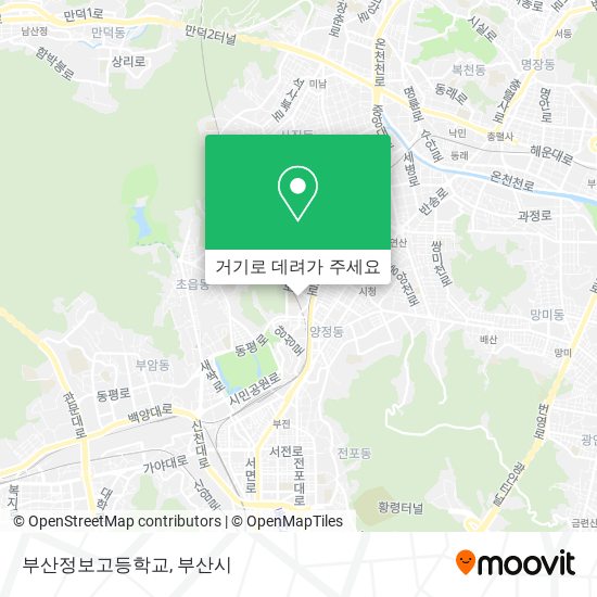 부산정보고등학교 지도